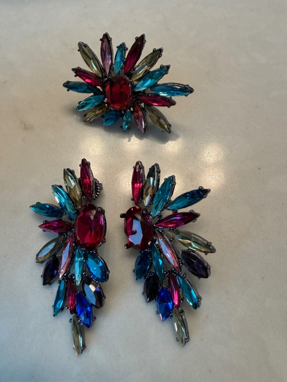 Dillards: Earrings and Matching Ring